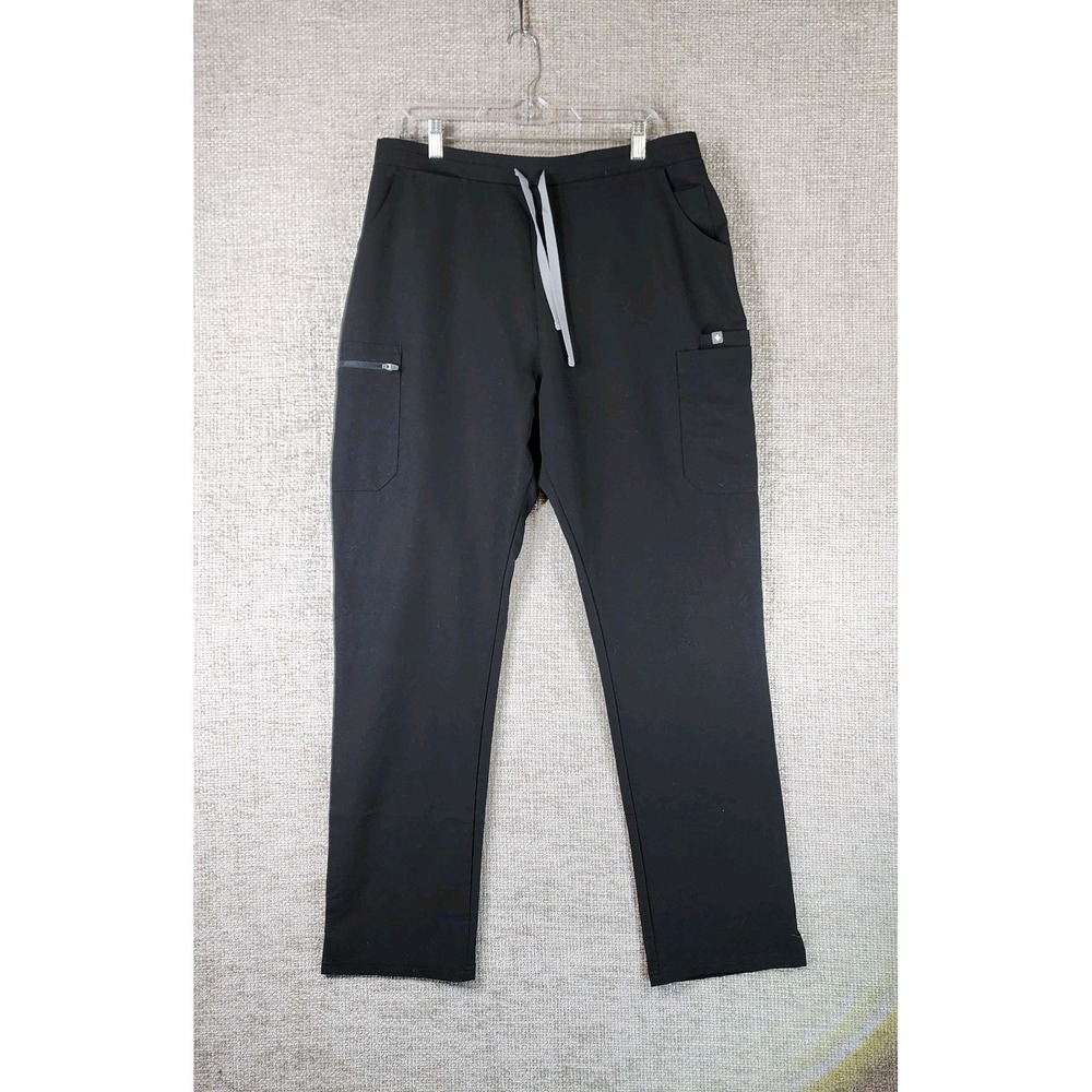 FIGS Technical Collection Cargo Scrub Pants Mens LT Tall 34x32.5 Black EUC